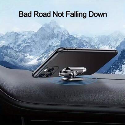 Soporte magnético para teléfono de coche con almohadilla adhesiva, soporte versátil con ventosa para navegación y accesorios automotrices multifuncionales