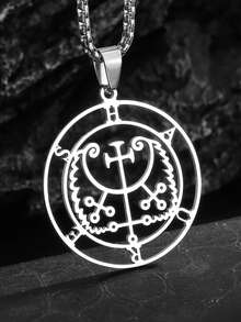 1 st Demon Sigill Hängsmycke Unisex Satanisk Baram Halsband Smycken Amulett - Retro - Visa 1