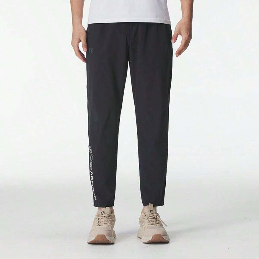 Under Armour UA STORM Run Pant Men's Straight Fit, Comfortable, Breathable, Soft, Flexible, Slim Fit Training & Fitness Woven Pants 1365622-002 - Black / / Reflective - View 1