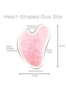 Rose Pink Gua Sha Massage Board Jade Face Massager Tool For Face Neck Back Body - Multicolor - View 7