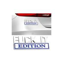 IT Edition Emblem For Car 3D Stickers For Auto Fender Bumper Vehicle 3D Side Fender Rear Trunk Decal Badge Universal Exterior Accessories For Car Truck SUV Silver/Blue - Bạc/Xanh lam - Xem 1