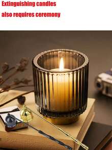 Multi-Style Bell-Shaped Candle Snuffer, Candle Wick Cover, Candle Extinguisher, Octagonal Candle Snuffer In Gold, Silver, Black, Rose Gold Colors - Multicolor - View 13