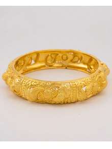 2 pezzi Braccialetti a bangle stile mediorientale, gioielli di moda per donna, accessori da sposa di lusso - Dorato 2 pezzi - Visualizzare 5