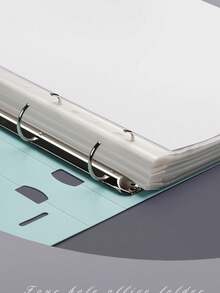 1个/2个/4个A4活页夹，办公用品，试卷收纳夹，4孔D型环活页夹，A4文件袋，11孔新款现代彩色打孔活页夹 - 單件 - 查看 2