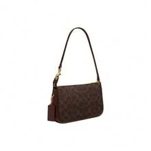 Coach Plaza Printed Women's Single Shoulder Handbag CCC42B4YDT - 楓棕色CCC42B4YDT - 查看 3