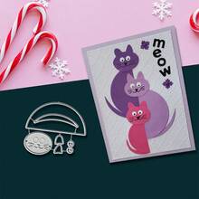1 Piece Cat Scrapbooking Die - Ideal For Papercrafting, Card Making, Scrapbooking And DIY Album Decorating, The Die Features Metal Construction. - Multicolor - View 5
