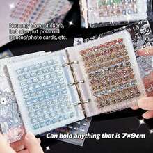 1pc Wavy Transparent Loose-Leaf Photo Album, Acrylic Clear File Folder Loose-Leaf Cover, Can Be Used As Notebook, Planner, Card Holder, Sticker Book, Photo Album, Stationery, Suitable As Gift For Girls - Clear - View 6