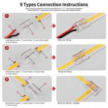 9-In-1 Light Strip Connector, Transparent No Soldering Required - Transparent - View 5