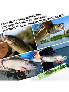 GOTURE 2pcs/Set European Style Fishing Line Bait Feeder Device, Aesthetically Appearance, Flexible Adjustment, Anti- Fishing Hook Rig - Green - View 7