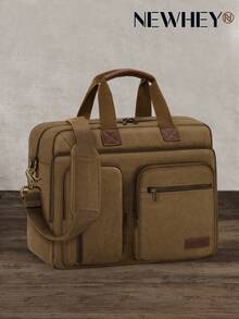 NEWHEY 1pc New Minimalist Large Capacity Business Travel Laptop Backpack, Daily Commute College Student Bag For Men, Travel Bags, Camping - Multicolor - View 9