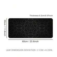 1PC Black & Gray Textured Extra Large Mouse Pad, Gaming Desk Mat,This Large Mouse Pad Can Be Used As A Desk Mat, Study Mat, Or Keyboard Mat, Suitable For Gaming, Home, And Office Use. - Black and Gray Texture - View 11