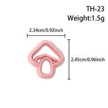 Molde de corte de arcilla polimérica de alta precisión con forma de hongo, herramienta de molde de arcilla blanda para hacer pendientes y joyas hechas a mano, molde de cuchillo de precisión - Accesorios artesanales - Adecuado para fabricantes de joyas y artesanos - Regalo ideal para entusiastas del DIY - TH23 - Ver 11