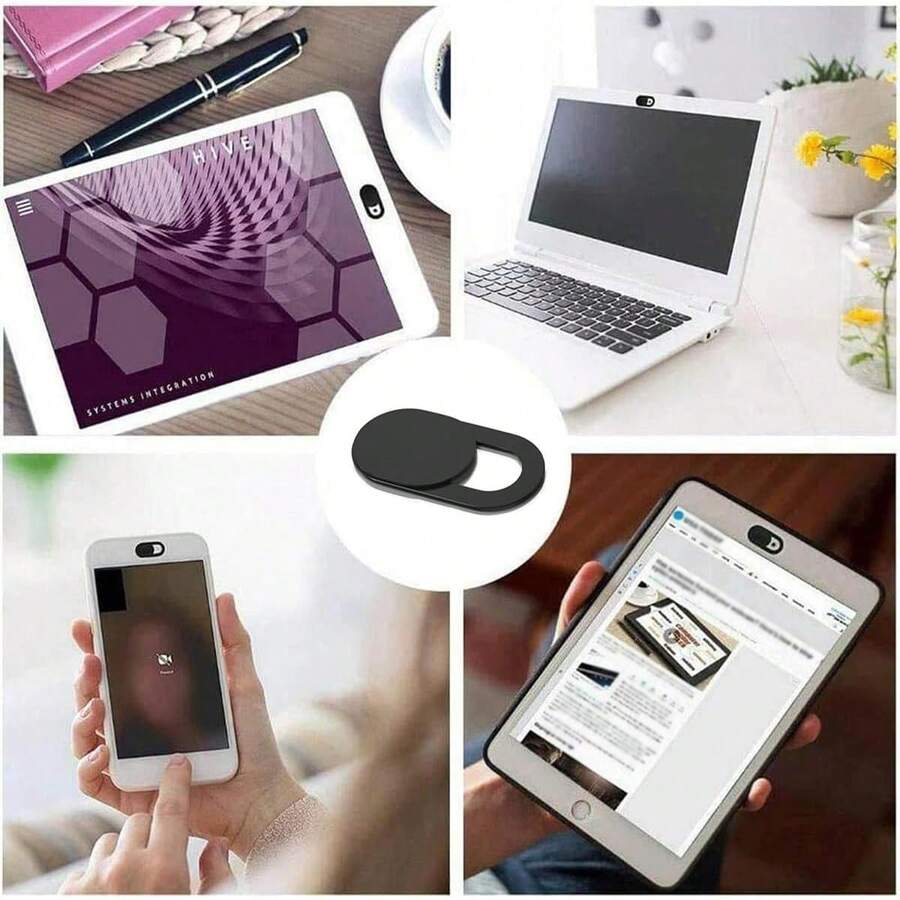 Laptop & Mobile Camera Slider Cover - Use Our Laptop Camera Slider Cover To Protect Your Privacy And Enhance Your Peace Of Mind. - Black - View 1