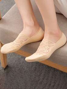 Women's Lace Transparent Thin Breathable Casual Invisible Boat Socks For Summer - Multicolor - View 7