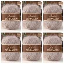 6卷/150克羊驼毛柔软马海毛纱线，适合婴儿手工编织，可用于编织帽子、围巾、毛衣、披肩等DIY作品。 - 6件裝 - 查看 23