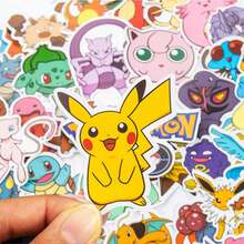 50/100pcs  Stickers, Cute , Skateboard, Bicycle, Guitar, Laptop, Waterproof, Children Toy Stickers - Multicolor - View 12
