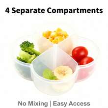 1 pieza Dispensador de leche en polvo de 4 compartimentos, Caja portátil de leche en polvo con trébol, Contenedor de leche en polvo para uso al aire libre, Divisor de leche en polvo para recién nacidos, Adecuado para viajes diarios - Multicolor - Ver 8
