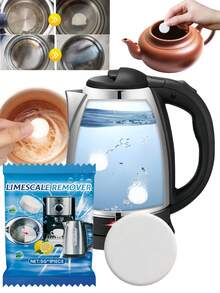 除垢泡腾片，清洁焕新水壶和咖啡壶顽固污渍和水垢（新旧版本随机） - 彩色 - 查看 10