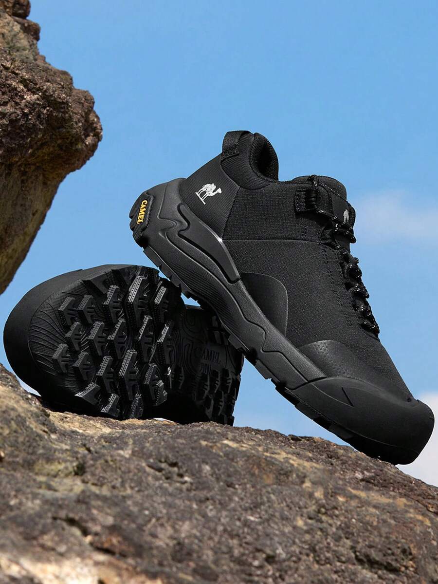 CAMEL CROWN Men's Casual Sports Shoes, Autumn/Winter Hiking Shoes, Waterproof Anti-Slip Breathable Lightweight Durable Outdoor Sneakers - Black - View 1