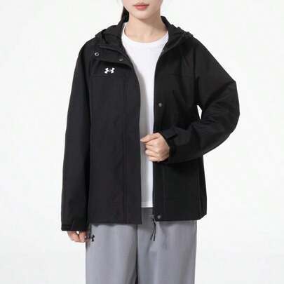 Under Armour Woven Hooded Jacket, Comfortable Loose Casual Sports Outerwear For Commuting, 23600402-001