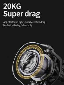 BILLINGS NGK Stainless Steel Bearing Spinning Reel,Spinning Fishing Reel For Saltwater Surf,44LB Max Drag With Aluminum Spool,4.8:1 Gear Ratio,Super Smooth - Silver - View 5