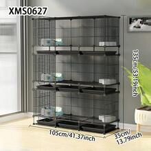DIY Assemble Pet Cage With Removable Tray, Suitable For Kittens, Rabbits And Small Animals - Multicolor - View 3