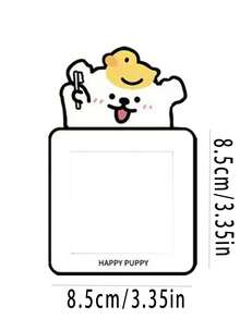 1个可爱小狗自粘简约卡通创意开关贴纸经典方形房间室内贴纸动物图案字母耐用防尘防潮 - 多色 - 查看 8