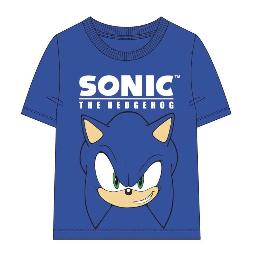 Cerdá Sonic 索尼克短袖T卹，男女童款 - 舒適、輕盈、透氣的索尼克兒童T卹，休閒童裝，夏季理想之選 ⚫ 免費配送 ✅ 24/48小時送達西班牙（半島） - Azul Oscuro - 查看 1
