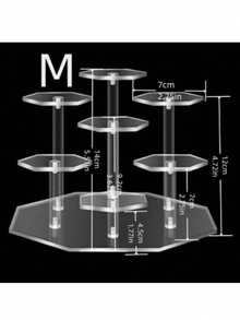 Transparent Acrylic Cake Stand, Wedding Party Birthday Dessert Display Holder, Baking Rack - Clear - View 9