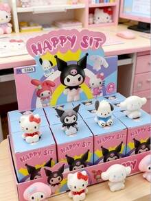 SANRIO 三丽鸥神秘礼盒——内含可爱的动漫风格PVC手办，包括小黛西、酷洛米、美乐蒂和肉桂狗！每个礼盒包含1个随机收藏品，是可爱动漫迷的必备之选，可用于装饰汽车仪表盘、家居书架、电脑显示器、桌面以及三丽鸥收藏角落！这款礼盒是送给三丽鸥爱好者、盲盒收藏家、动漫迷以及各年龄段朋友的绝佳生日、圣诞节、复活节、万圣节和节日礼物！ - 彩色 - 查看 2