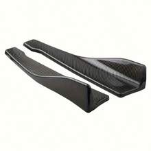 1 Pair Universal Car Rear Bumper Lip Protector - With Installation Hardware Front & Rear Fender Flares, Fits Most Vehicles, Exterior Decoration - A - View 5