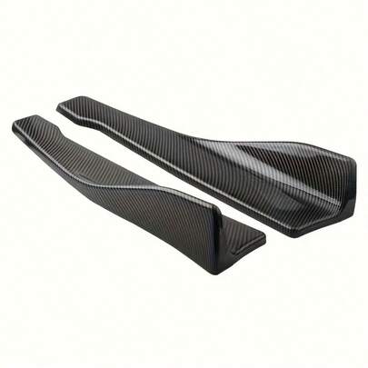 1 Pair Universal Car Rear Bumper Lip Protector - With Installation Hardware Front & Rear Fender Flares, Fits Most Vehicles, Exterior Decoration