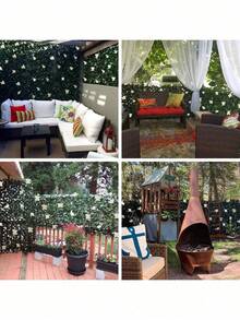 1pc Expandable Privacy Screen, Suitable For Balcony, Patio And Outdoor, Artificial Vine Decor Privacy Screen, Fake Rattan Fence Panel, Applicable For Outdoor Wall, Garden, Backyard Home Decor - Multicolor - View 9