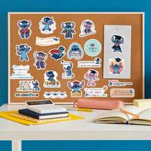 Disney 50pcs Stitch Graduation Season Stickers, Creative Graffiti Stickers, Office Supplies, Mobile Phone & Computer Stickers, High-Value, Exquisite, Cool Stickers, Fun, Classic, Colorful Cartoon Design, Gift Decoration, Phone Case Decoration Stickers, Reusable, Colorful Cartoon Design, Suitable For Water Bottles, Skateboards, Mobile Phones, Etc., Perfect For School Supplies, A Top Gift For The Holidays. - 50pcs - View 9