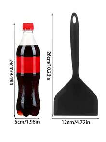 1pc Large Silicone Spatula - Non-Stick, Silicone Egg Spatula, Steak Silicone Spatula, Egg Flipper, Suitable For Frying Eggs, Pancakes, Cookies, Fried Eggs, Fish, Pizza And Steak, Multi-Functional Non-Stick Coated Kitchen Converter, Silicone Spatula, Egg Flipper, Kitchen Utensils, Steak And Barbecue Tools, Kitchen Tools, Women's Gifts, Men's Gifts - Multicolor - View 11