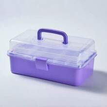 1 hộp nhựa 3 tầng, hộp đựng đồ đa năng, hộp đựng dụng cụ gấp gọn gia đình, hộp đựng đồ dùng nghệ thuật và thủ công di động, hộp đựng đồ may vá, hộp đựng thuốc. - Hồng - Xem 8