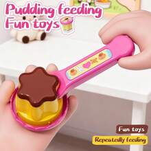 2025新款逼真食物玩具 - 草莓布丁果冻套装，喂食玩具 - 冰淇淋、蛋糕、饭团、便当、水果喂食玩具，布丁过家家套装，亲子互动，自学玩具，圣诞礼物，生日礼物，女孩玩具，女孩游戏礼物 - 多色餵食玩具 - 查看 8