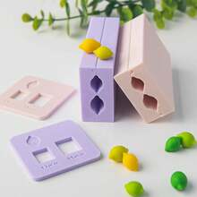 2件套3D柠檬软陶手工擀压模具，迷你水果粘土吊坠造型擀压模具DIY手工工具 - 檸檬 - 查看 10