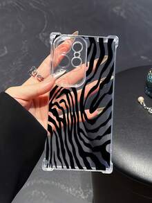 Zebra Pattern 1pc Creative Mountain & Stripe Transparent Shockproof High Screen Design Phone Case Compatible With 9 Pro XL, Smart 8, Hot 40i, Spark 20, Spark 20C, Spark Go 2024, Moto G84, Honor X9b, Ace 3V, Galaxy S26 S25 S24Ultra S24Plus S24FE S23 S22 S21 S20 A73 A72 A70 A55 A54 A53 A52 A50 A30 A42 A35 A34 A33 A25 A24 A20 A30 A15 A56 A57 A16 A17 A07 - Clear - View 2