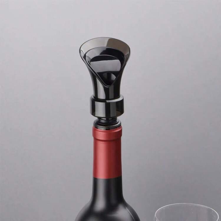 2-In-1 Wine Vacuum Stopper And Pourer, Reusable Wine Preserver With Airtight Seal, Wine Aerator Spout For Red Wine & Champagne - Multicolor - View 2