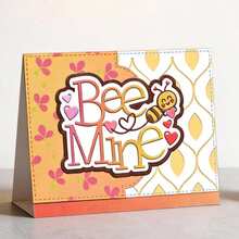 Creative Bee And Label Dies, DIY Scrapbooking Album And Embossing Stencil, Greeting Card Making Tool, Card Paper Cutting Crafts ,Gift Card Making Template Die Cuts. - Silver - View 2