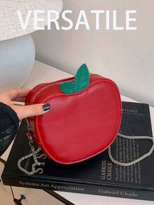 New Simple Fashion Versatile Personalized Fruit Chain Women Handbag - Red - View 8