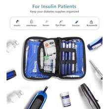 Insulin Cooler Travel Case Wit Temperature Display A Apved Diatic Cooling Bag  Insulin Pens And Supplies Refrigerated Medicine Organizer Wit 2 Ice Packs - 棕色 - 查看 6