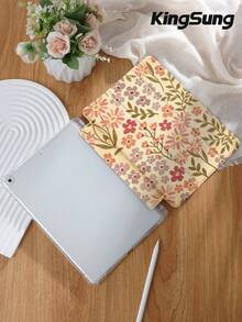 Kingsung Ốp bảo vệ máy tính bảng họa tiết hoa lá, tương thích với iPad Air 8 (M4) 2026 (11 inch), Air 8 (M4) 2026 (13 inch), iPad Pro 11 inch (9.7/10.2/10.5/10.9/12.9 inch), thế hệ thứ 10, Galaxy Tab S6 Lite 10.4 inch, Kindle Paperwhite thế hệ thứ 12 2024, Kindle (thế hệ thứ 11) 2022, mềm mại, chống sốc, chân đế thông minh/tự động bật/tắt màn hình. - Nhiều màu - Xem 4