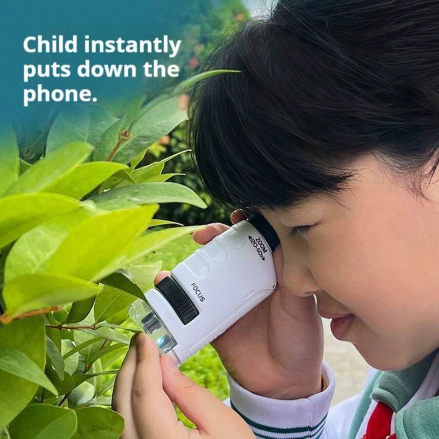 1pc-Handheld Portable High-Definition Microscope, Optical Elementary School Science Education Experiment Set, Educational Toy, Intellectual Toy-Birthday Gift-Easter Gift-New Year Gift-Easter Gift-Valentine's Day Gift-Perfect Gift-Gift-Toys-Games