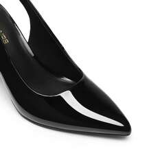 Women's Slingback Pumps, Chunky Block Heel Pointed Toe Dress Shoes Comfortable Business Office Heels - 蒙特內哥羅 - 查看 8