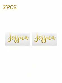 个性化定制姓名贴纸 | 防水乙烯基贴纸,创意手写艺术字体,适用于婚礼伴娘礼物、生日派对装饰 | 适用于车身、引擎盖、窗户、店面、踏板车、头盔等 – 可定制团队名称、活动装饰、派对礼品、时尚字体、手写设计、不干胶标签、贴纸、装饰贴纸、个性化标签、派对组织者、婚礼策划师 - 彩色 - 查看 14