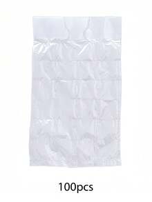 100pcs/50pcs/30pcs/10pcs Disposable Ice Cube Bags, 24 Independent Compartments, Self-Sealing, Tearable,Household Ice Bag, Ice Cube Mold Self Sealing Mouth Ice Bag, Ice Grid Bag Ice Making Mold,Perfect For Diy Ice Packing, Juice Freezing In Summer. - Clear - View 13