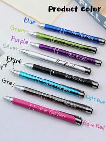 Customized Gel Pen With Name, Personalized Teacher Pen, Customized Ballpoint Pen, Customizable Christmas Gift, Birthday Gift, Teacher's Day, Anniversary, Graduation Gift, Christmas, Back To School Supplies, College Essentials, Daily Necessities, Kids, Students, School, Friends, Men, Women, Family, Office - A - View 2