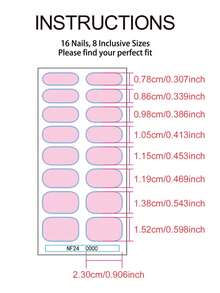 16pcs Elegant Milky White Gold Foil Plaid Nail Stickers, Glossy Finish, Versatile & Fashionable, Durable, Requires UV Lamp, Suitable For Women/Girls Daily, Business, Dates, Parties, Weddings, DIY, Great Gift - Gold - View 4